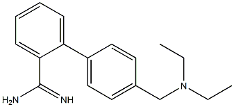 4'-[(diethylamino)methyl]-1,1'-biphenyl-2-carboximidamide Struktur