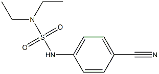 4-[(diethylsulfamoyl)amino]benzonitrile Struktur