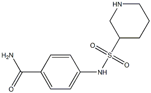 4-[(piperidin-3-ylsulfonyl)amino]benzamide Struktur