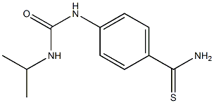 4-[(propan-2-ylcarbamoyl)amino]benzene-1-carbothioamide Struktur