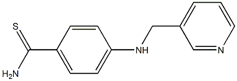 4-[(pyridin-3-ylmethyl)amino]benzene-1-carbothioamide Struktur