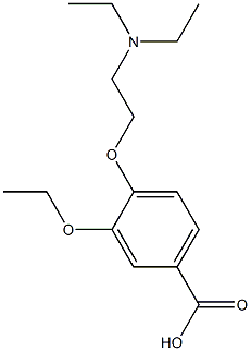 4-[2-(diethylamino)ethoxy]-3-ethoxybenzoic acid Struktur