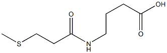 4-[3-(methylsulfanyl)propanamido]butanoic acid Struktur