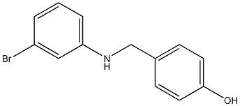 4-{[(3-bromophenyl)amino]methyl}phenol Struktur