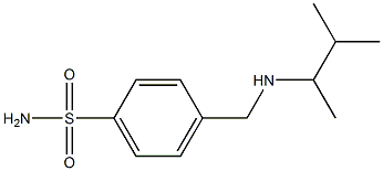 4-{[(3-methylbutan-2-yl)amino]methyl}benzene-1-sulfonamide Struktur