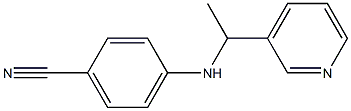 4-{[1-(pyridin-3-yl)ethyl]amino}benzonitrile Struktur