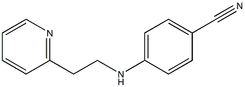 4-{[2-(pyridin-2-yl)ethyl]amino}benzonitrile Struktur