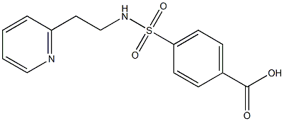 4-{[2-(pyridin-2-yl)ethyl]sulfamoyl}benzoic acid Struktur