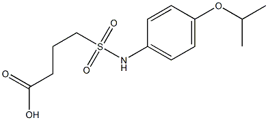 4-{[4-(propan-2-yloxy)phenyl]sulfamoyl}butanoic acid Struktur