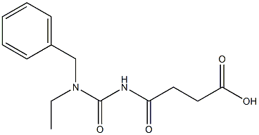 4-{[benzyl(ethyl)carbamoyl]amino}-4-oxobutanoic acid Struktur