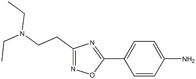 4-{3-[2-(diethylamino)ethyl]-1,2,4-oxadiazol-5-yl}aniline Struktur