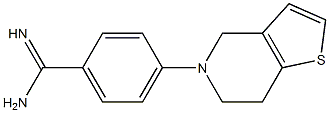 4-{4H,5H,6H,7H-thieno[3,2-c]pyridin-5-yl}benzene-1-carboximidamide Struktur