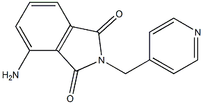 4-amino-2-(pyridin-4-ylmethyl)-2,3-dihydro-1H-isoindole-1,3-dione Struktur