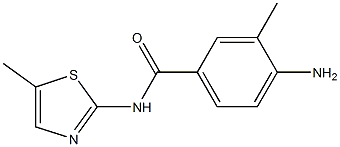 4-amino-3-methyl-N-(5-methyl-1,3-thiazol-2-yl)benzamide Struktur