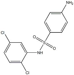 4-amino-N-(2,5-dichlorophenyl)benzene-1-sulfonamide Struktur