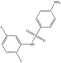 4-amino-N-(2,5-difluorophenyl)benzene-1-sulfonamide Struktur