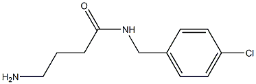 4-amino-N-[(4-chlorophenyl)methyl]butanamide Struktur