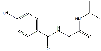 4-amino-N-[2-(isopropylamino)-2-oxoethyl]benzamide Struktur