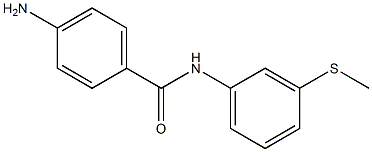 4-amino-N-[3-(methylsulfanyl)phenyl]benzamide Struktur