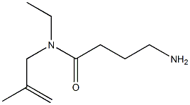 4-amino-N-ethyl-N-(2-methylprop-2-enyl)butanamide Struktur