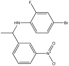 4-bromo-2-fluoro-N-[1-(3-nitrophenyl)ethyl]aniline Struktur