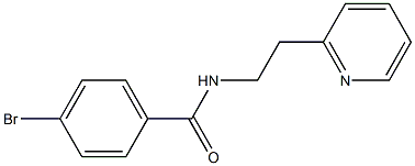 4-bromo-N-(2-pyridin-2-ylethyl)benzamide Struktur