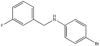 4-bromo-N-[(3-fluorophenyl)methyl]aniline Struktur