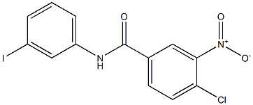 4-chloro-N-(3-iodophenyl)-3-nitrobenzamide Struktur