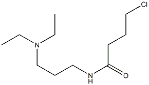 4-chloro-N-[3-(diethylamino)propyl]butanamide Struktur