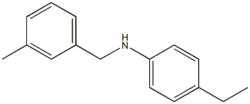 4-ethyl-N-[(3-methylphenyl)methyl]aniline Struktur