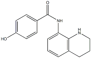 4-hydroxy-N-(1,2,3,4-tetrahydroquinolin-8-yl)benzamide Struktur