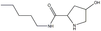 4-hydroxy-N-pentylpyrrolidine-2-carboxamide Struktur