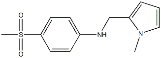 4-methanesulfonyl-N-[(1-methyl-1H-pyrrol-2-yl)methyl]aniline Struktur