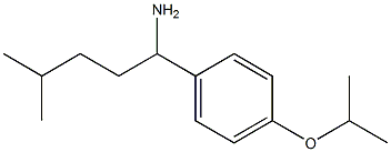 4-methyl-1-[4-(propan-2-yloxy)phenyl]pentan-1-amine Struktur