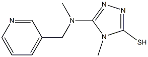 4-methyl-5-[methyl(pyridin-3-ylmethyl)amino]-4H-1,2,4-triazole-3-thiol Struktur