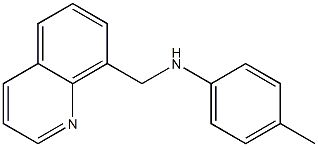 4-methyl-N-(quinolin-8-ylmethyl)aniline Struktur