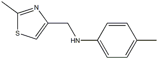 4-methyl-N-[(2-methyl-1,3-thiazol-4-yl)methyl]aniline Struktur