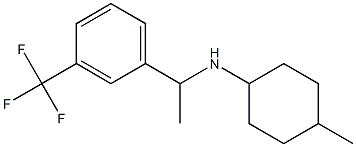 4-methyl-N-{1-[3-(trifluoromethyl)phenyl]ethyl}cyclohexan-1-amine Struktur