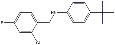 4-tert-butyl-N-[(2-chloro-4-fluorophenyl)methyl]aniline Struktur