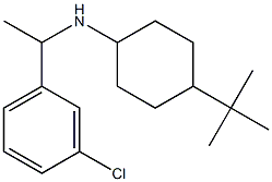 4-tert-butyl-N-[1-(3-chlorophenyl)ethyl]cyclohexan-1-amine Struktur