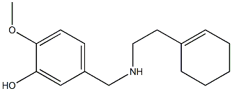 5-({[2-(cyclohex-1-en-1-yl)ethyl]amino}methyl)-2-methoxyphenol Struktur