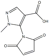 5-(2,5-dioxo-2,5-dihydro-1H-pyrrol-1-yl)-1-methyl-1H-pyrazole-4-carboxylic acid Struktur