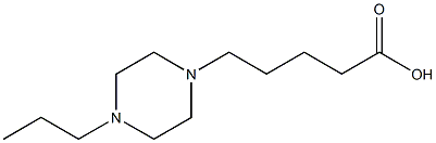 5-(4-propylpiperazin-1-yl)pentanoic acid Struktur