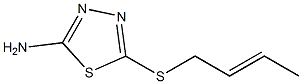 5-(but-2-en-1-ylsulfanyl)-1,3,4-thiadiazol-2-amine Struktur