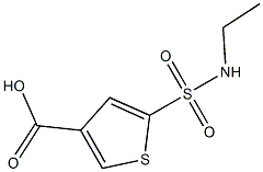 5-(ethylsulfamoyl)thiophene-3-carboxylic acid Struktur