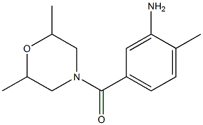 5-[(2,6-dimethylmorpholin-4-yl)carbonyl]-2-methylaniline Struktur