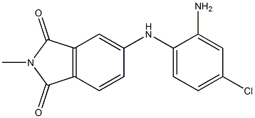 5-[(2-amino-4-chlorophenyl)amino]-2-methyl-2,3-dihydro-1H-isoindole-1,3-dione Struktur