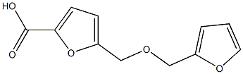 5-[(2-furylmethoxy)methyl]-2-furoic acid Struktur