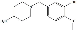 5-[(4-aminopiperidin-1-yl)methyl]-2-methoxyphenol Struktur