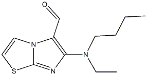 6-[butyl(ethyl)amino]imidazo[2,1-b][1,3]thiazole-5-carbaldehyde Struktur